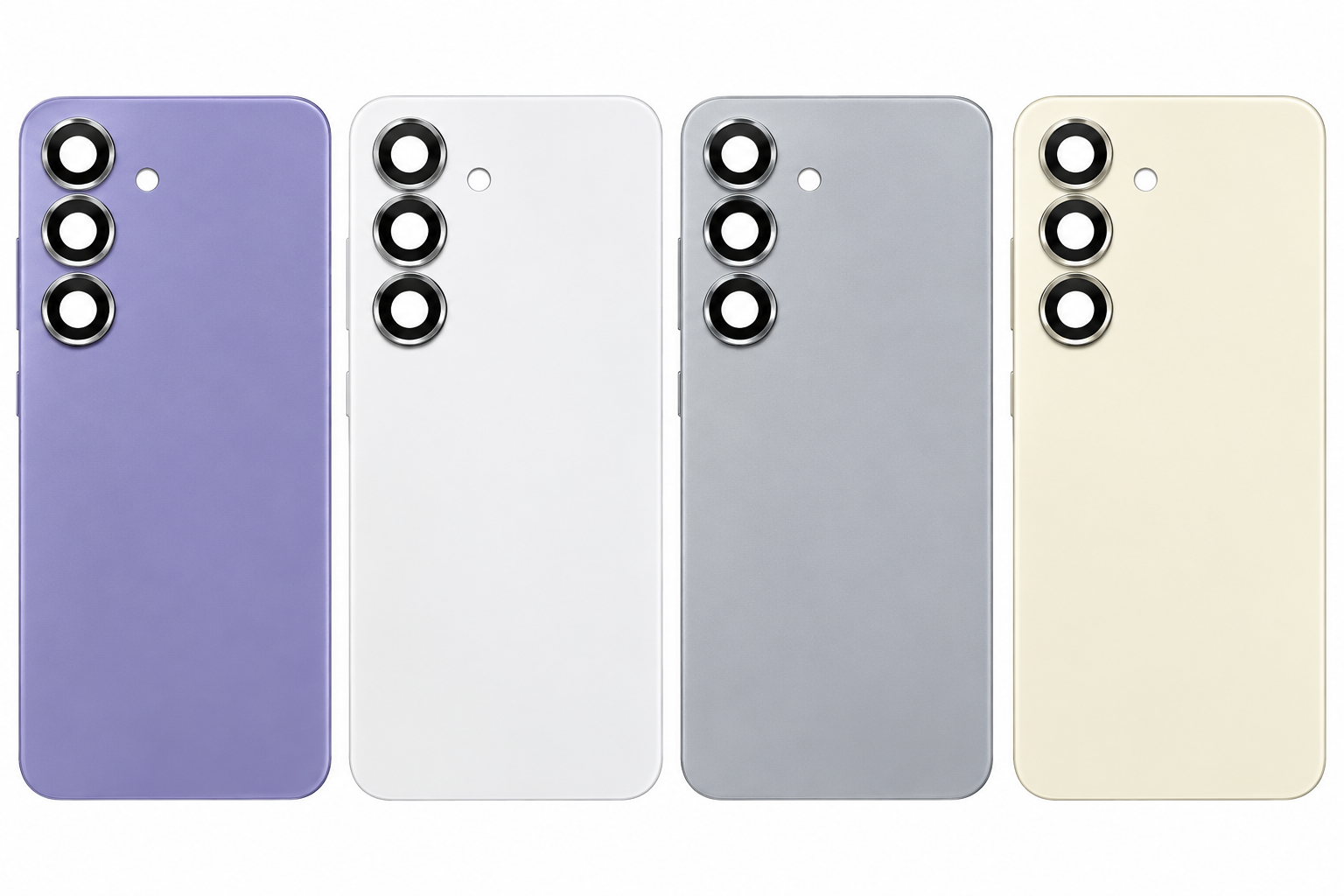 Compatible Replacement for Samsung Galaxy S24 Back Panel – Purple, Grey, White & Gold
